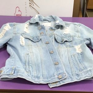 Love tree medium jean jacket